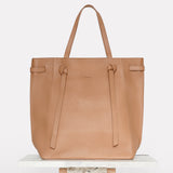 Large Leather Tote Bag - Medium Brown