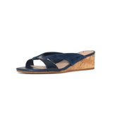 Contessa Wedge Sandals - Navy