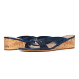 Contessa Wedge Sandals - Navy