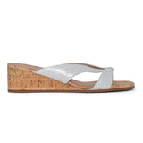 Contessa Wedge Sandals - Silver