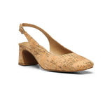 Faelynn Slingback Heels - Natural