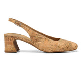Faelynn Slingback Heels - Natural