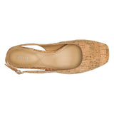 Faelynn Slingback Heels - Natural