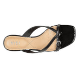 Glam Block Heel Sandals In Wide Width - Black