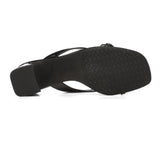 Glam Block Heel Sandals - Black