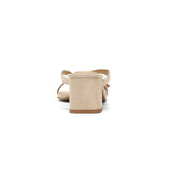 Glam Block Heel Sandals In Wide Width - Sand