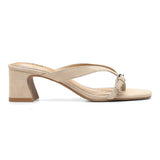 Glam Block Heel Sandals - Sand