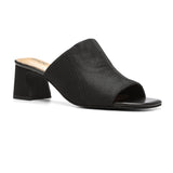 Gwen Stretch Mules - Black