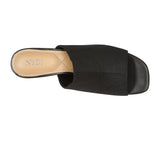 Gwen Stretch Mules - Black