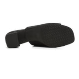 Gwen Stretch Mules - Black