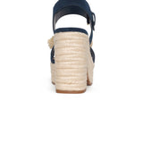 Houston Platform Sandals - Indigo
