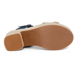 Houston Platform Sandals - Indigo