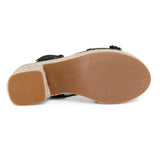 Houston Platform Sandals - Black