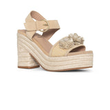Houston Platform Sandals - Natural