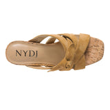 Loreri Mule Sandals - Cognac