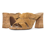 Loreri Mule Sandals - Cognac