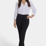 Pull-On Slim Ankle Trouser Pants - Black