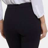 Pull-On Slim Ankle Trouser Pants - Black