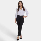 Pull-On Slim Ankle Trouser Pants - Black