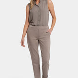Cassidy Ankle Pull-On Trouser Pants - Saddlewood
