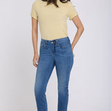 Sheri Slim Straight Ankle Jeans - Wild River