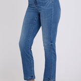Sheri Slim Straight Ankle Jeans - Wild River