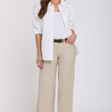 5 Pocket Wide Leg Trouser Pants - Feather