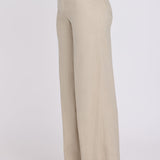5 Pocket Wide Leg Trouser Pants - Feather