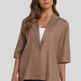 Elbow Sleeve Blazer - Toasted Coconut