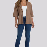 Elbow Sleeve Blazer - Toasted Coconut