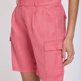 Cargo Bermuda Shorts - Desert Rose