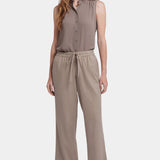 Relaxed Drawstring Pull-On Pants - Saddlewood