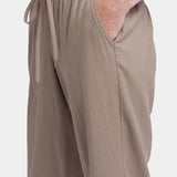 Relaxed Drawstring Pull-On Pants - Saddlewood