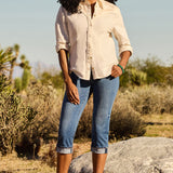 Marilyn Straight Crop Jeans - Wild River
