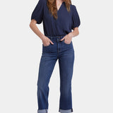 Bailey Relaxed Straight Crop Jeans - Asturia Shore