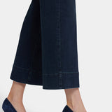 Teresa Wide Leg Ankle Jeans - Obsidian Blue