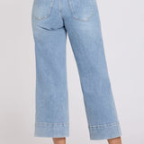 Teresa Wide Leg Ankle Jeans - Mist Springs