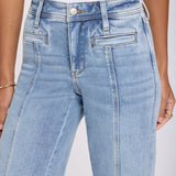 Teresa Wide Leg Ankle Jeans - Mist Springs
