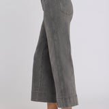 Teresa Wide Leg Ankle Jeans - Dusty Ash