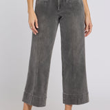 Teresa Wide Leg Ankle Jeans - Dusty Ash