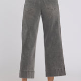 Teresa Wide Leg Ankle Jeans - Dusty Ash