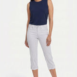 Marilyn Straight Crop Jeans - Palencia Stripe
