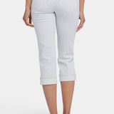 Marilyn Straight Crop Jeans - Palencia Stripe