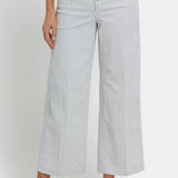 Teresa Wide Leg Ankle Jeans - Palencia Stripe
