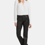 Coated Marilyn Straight Jeans - Black Coated