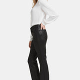 Coated Marilyn Straight Jeans - Black Coated