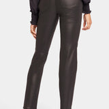 Uplift Coated Marilyn Straight Jeans - Black Coated