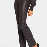 Uplift Coated Marilyn Straight Jeans - Black Coated