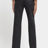 Coated Marilyn Straight Jeans - Black Coated