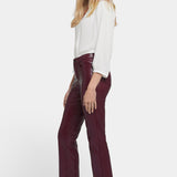 Faux Leather Marilyn Straight Pants - Tavern